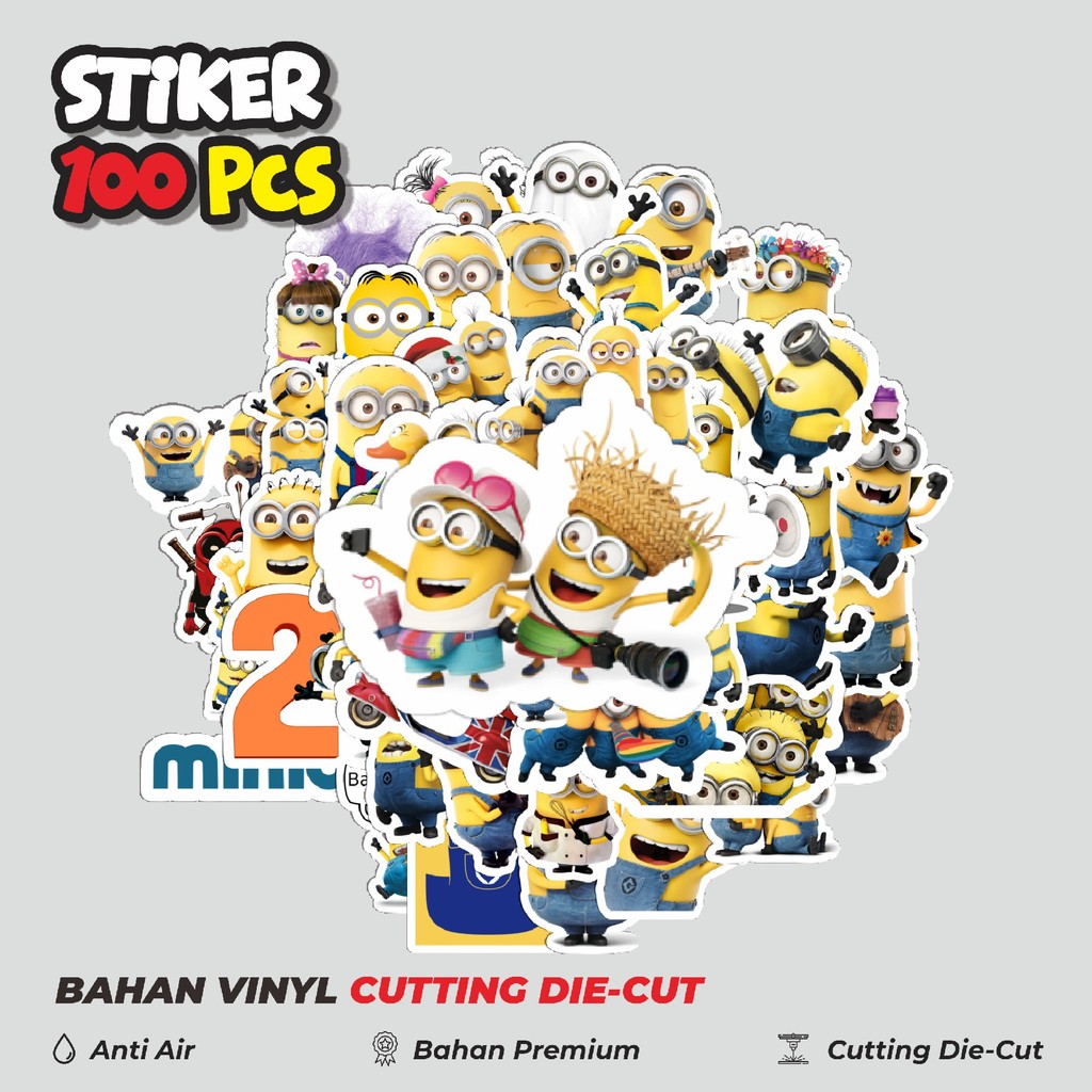 

Terbaru! 50 pcs Stiker Kartun Minions Dekorasi Lucu Kreatif untuk Notebook, Skateboard, HP