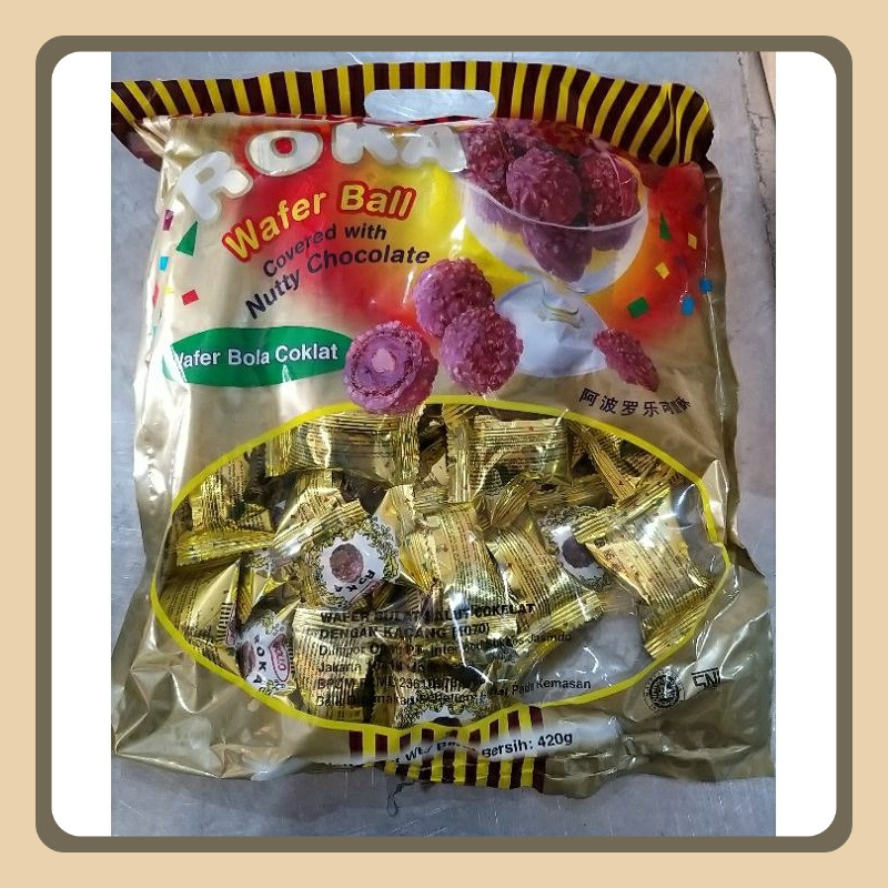 

ROKA WAFER BALL 420GRAM ISI +-70 PCS