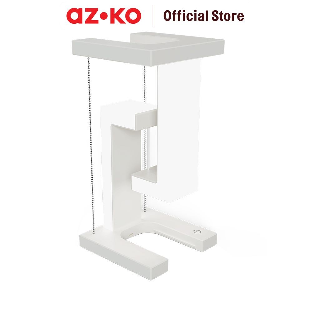 AZKO Eglare Lampu Meja Levitating Balance - Putih Multifunctional Table Lamp Lampu Baca Dan Belajar 