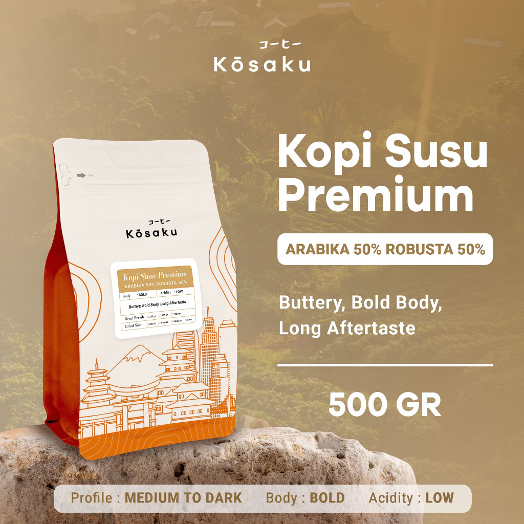 

JAMIN MURAH !!!Biji Kopi Bubuk Kopi Susu Premium House Blend Latte 50% Arabika Robusta Coffee Beans 500 gram – Kosaku Roaster(BISA LANGSUNG ORDER)