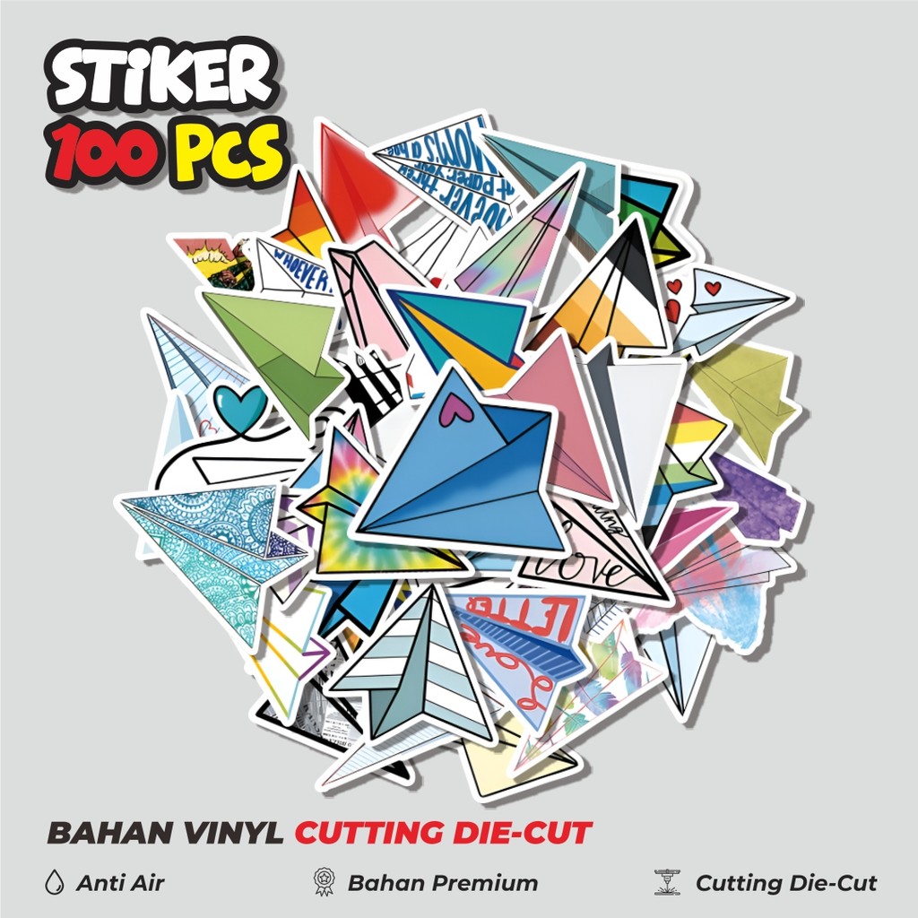 

Terbaru! 50 pcs Stiker Kerajinan Pesawat Dekorasi Lucu Kreatif untuk Notebook, Skateboard, HP