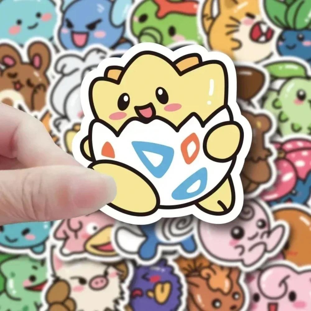 

50PCS Anime Pokemon Kawaii Stickers Cartoon Pikachu Decals DIY for Laptop Luggage Skateboard Phone Kid Toy Gift Stickers
