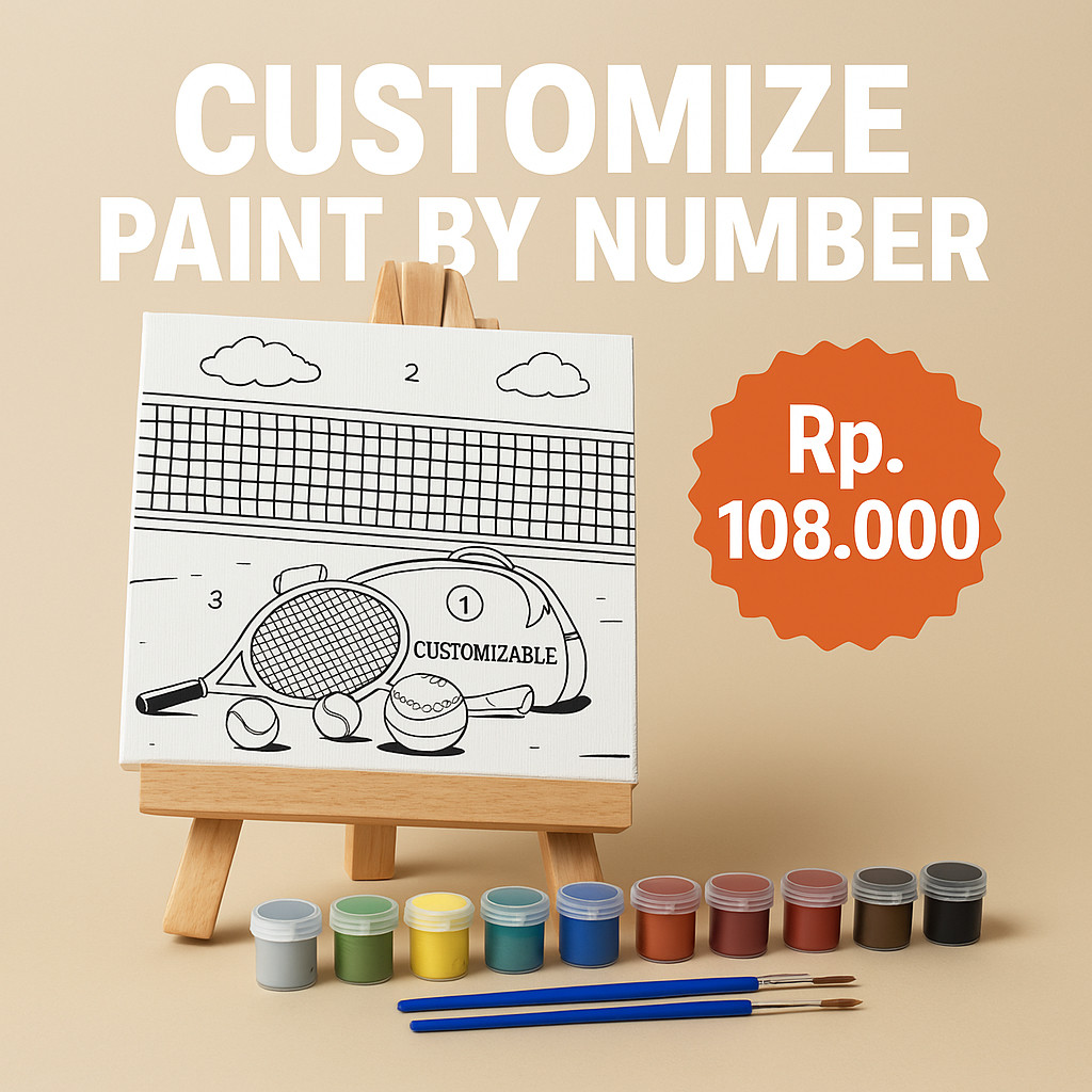 

Custom Paint by Number 20x20 // 20x30 cm Hampers Imlek Natal Lebaran BISA SATUAN