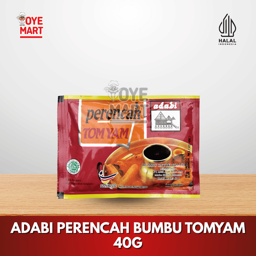

ADABI PERENCAH BUMBU TOMYAM 40G / BUMBU TOMYAM INSTAN 40G