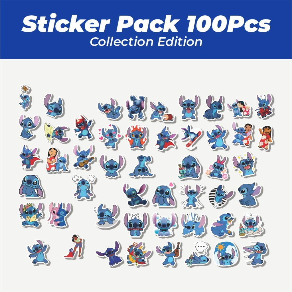 

Hot Sticker Kartun Lilo & Stitch Lucu Anti Air Stikers Berperekat Waterproof Sticker Decal Buat Motor Helm Buku Journal Koper Casing HP Laptop Botol Minum