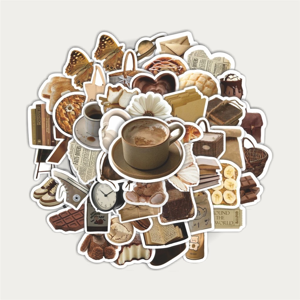 

Sticker Pack Stiker INS Style Brown | Sticker TUMBLR | Stiker LAPTOP KOPER HELM