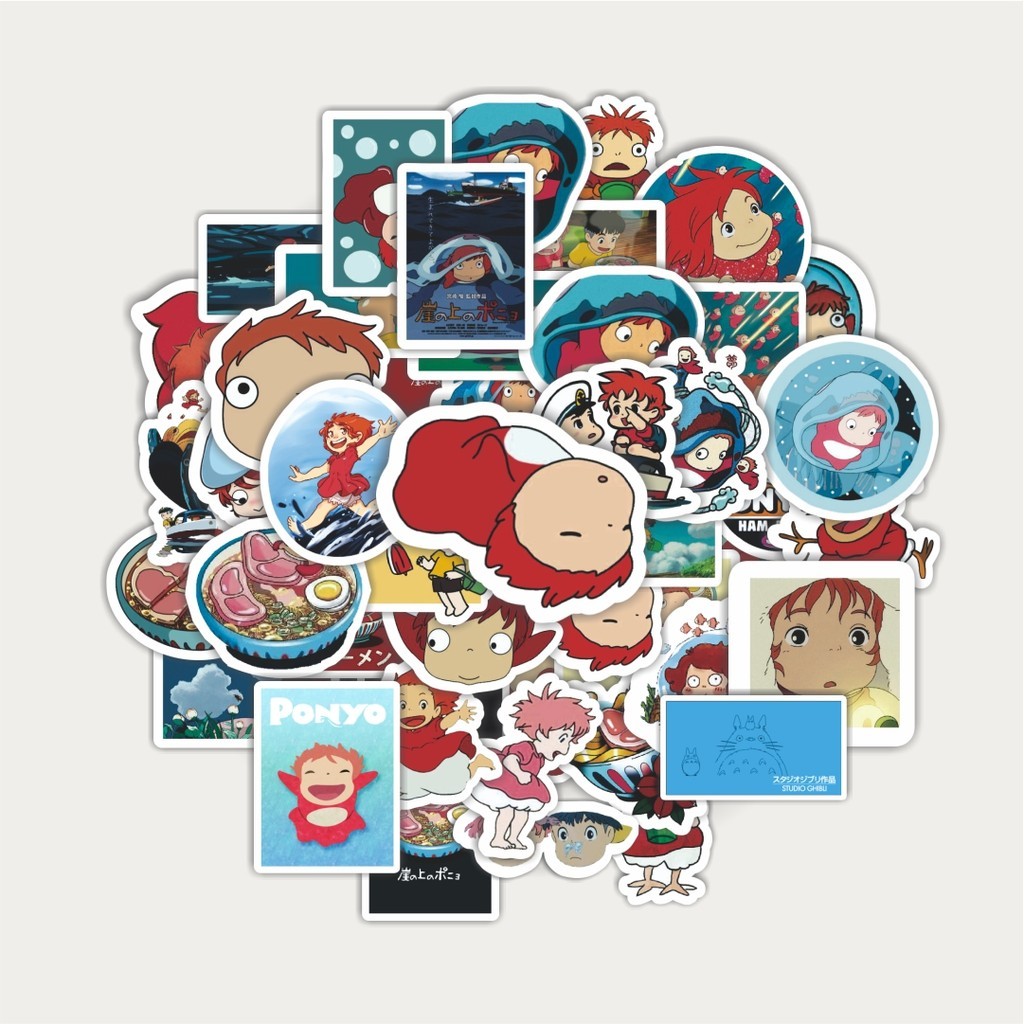 

Sticker Pack Stiker Anime Ghibli Ponyo V3 | Sticker TUMBLR | Stiker LAPTOP KOPER HELM
