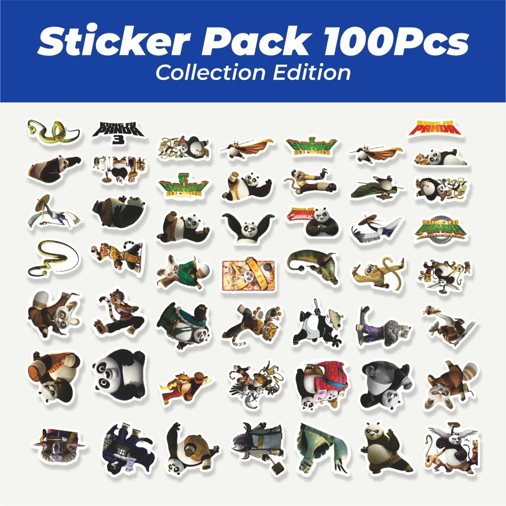 

Hot Sticker Kartun Kung Fu Panda Lucu Anti Air Stikers Berperekat Waterproof Sticker Decal Buat Motor Helm Buku Journal Koper Casing HP Laptop Botol Minum