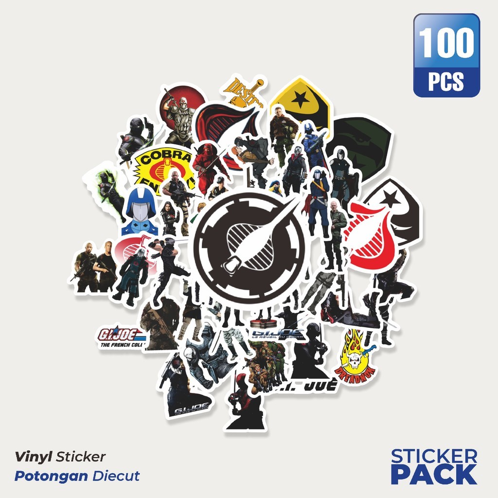

Stiker Vinyl Sticker Kartun G.I. Joe: A Real American Hero Stiker Waterproof Aesthetic- Untuk Laptop, Motor, dan Helm - Paper Stationery Pack