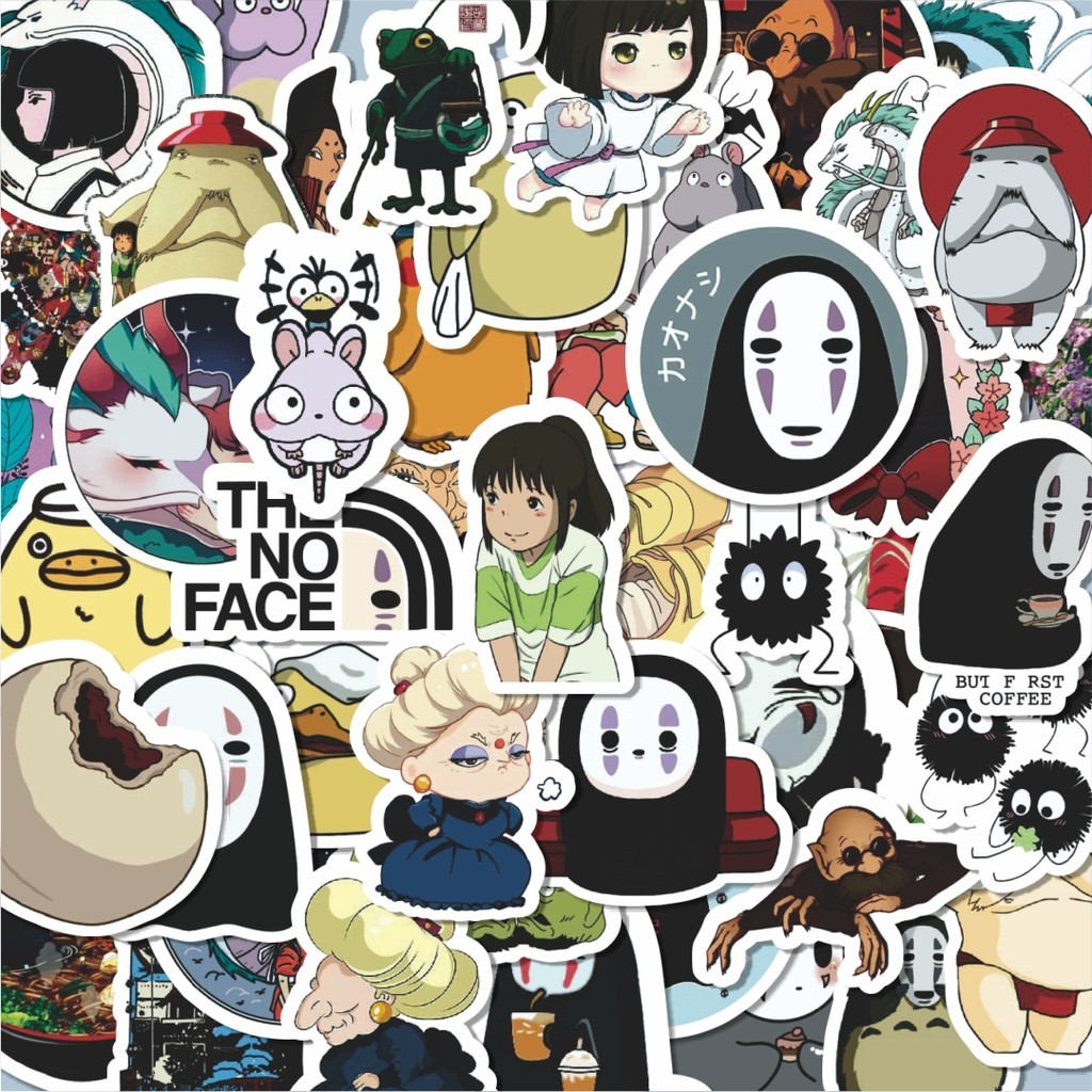 

Stiker Aesthetic Stiker Anti Air Stikers Berperekat Waterproof sticker decal buat Motor Helm Buku Journal Koper Casing HP Laptop Botol Minum Hadiah anak Stiker Anime Ghibli Hayao Miyazakui V5 Dekorasi Lucu Kreatif untuk Notebook, Skateboard, HP