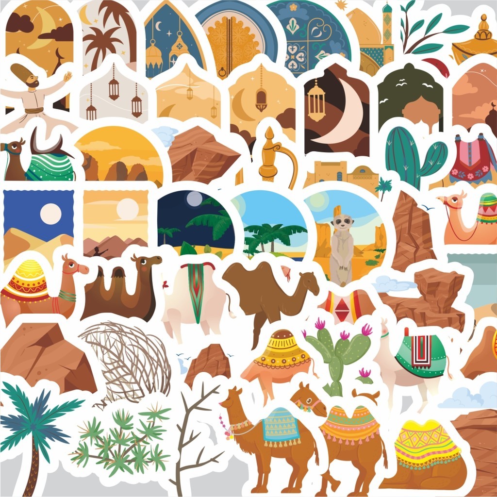 

Stiker Cutting Pack Stiker Gurun Camel Kartun Isi 100Pcs Series Aesthetic Lucu Keren Untuk Koper Bahan Vynil