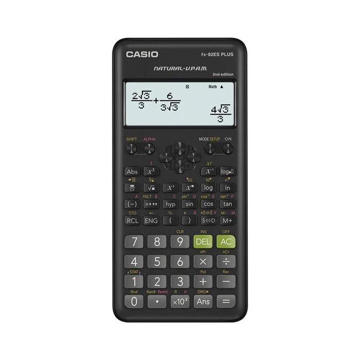 

Casio Scientific Calculator FX-82ES Plus - Plastic [Kalkulator] [Plastik] [Buku] [Matematika] [Fisika] [Kimia] - Hitam