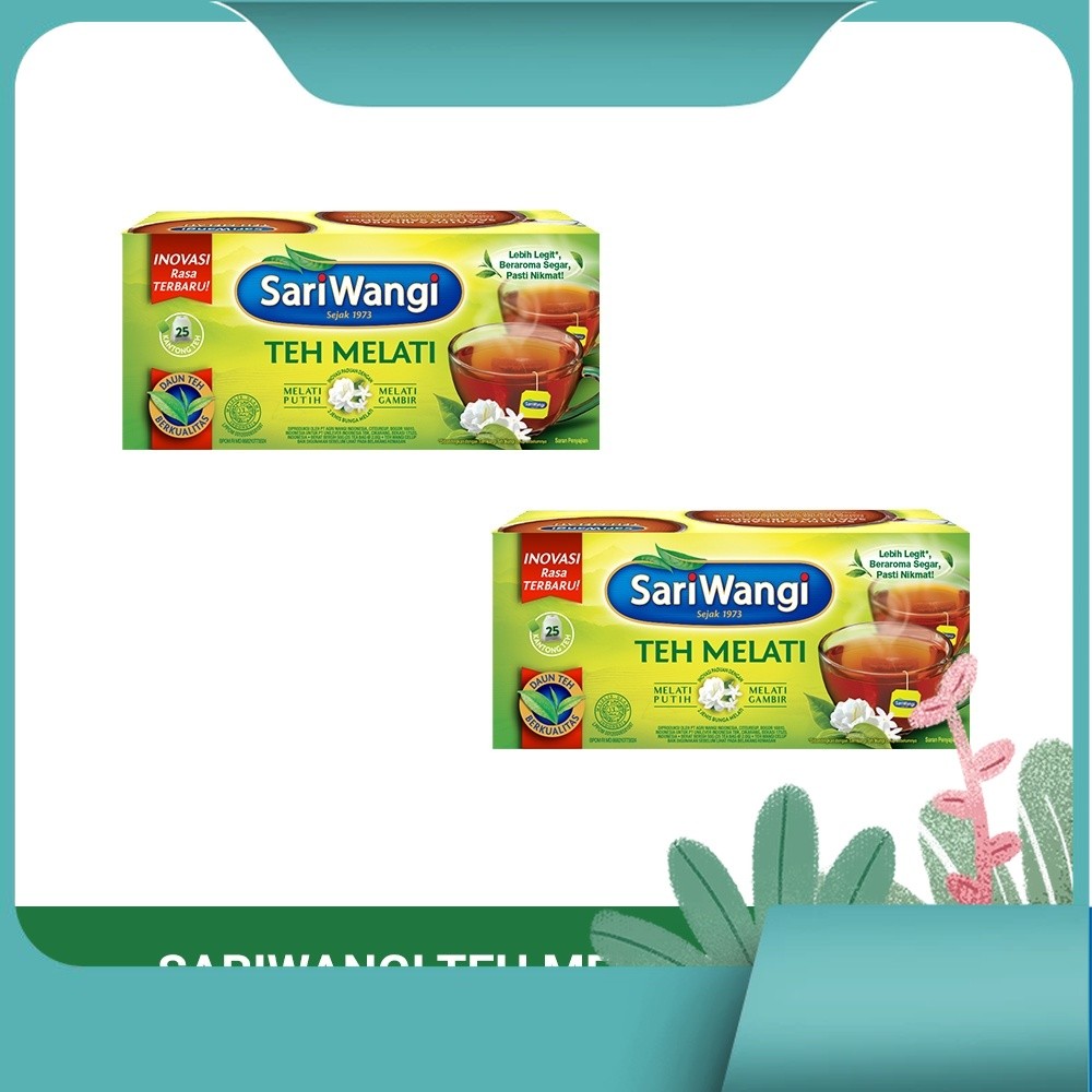 

Sariwangi Teh Melati Isi 25 Kantung Celup Twinpack