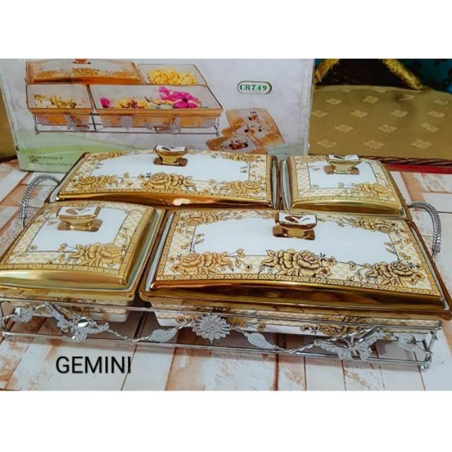 Alat Saji Prasmanan Vicenza Set Segi CR749 Desain Elegan