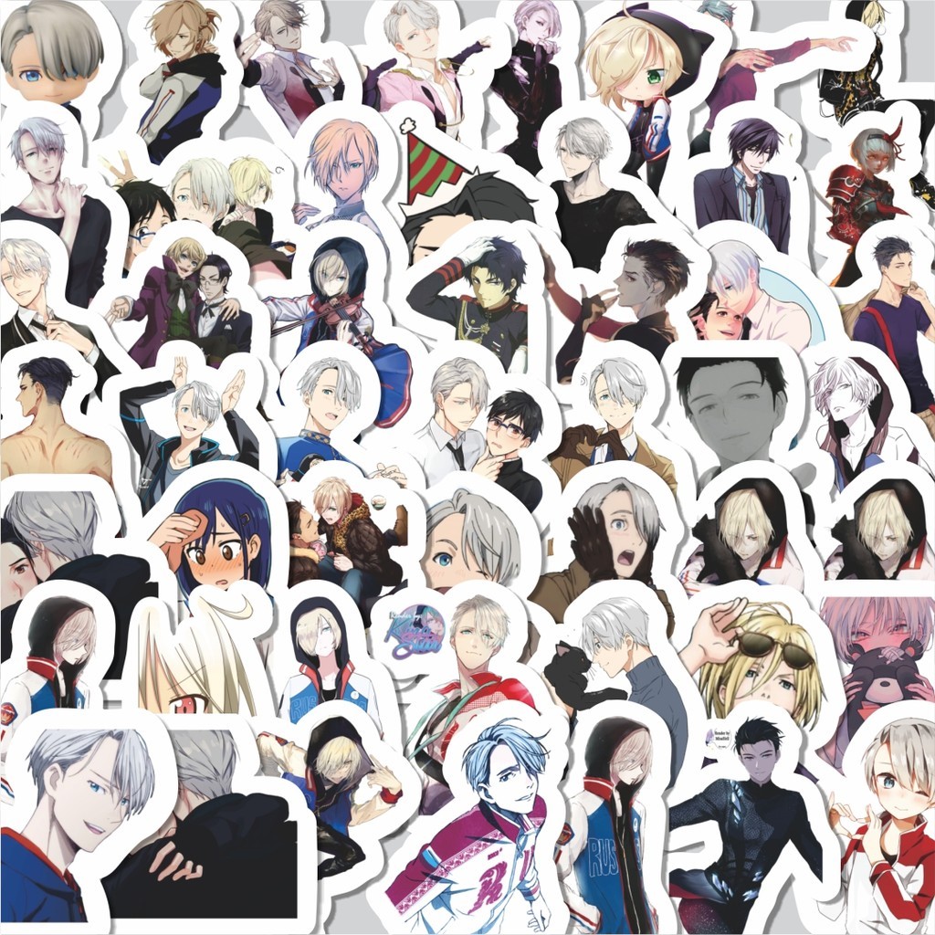 

Stiker Cutting Pack Stiker Anime Yuri! On Ice Stiker Isi 100Pcs Series Aesthetic Lucu Keren Untuk Koper Bahan Vynil
