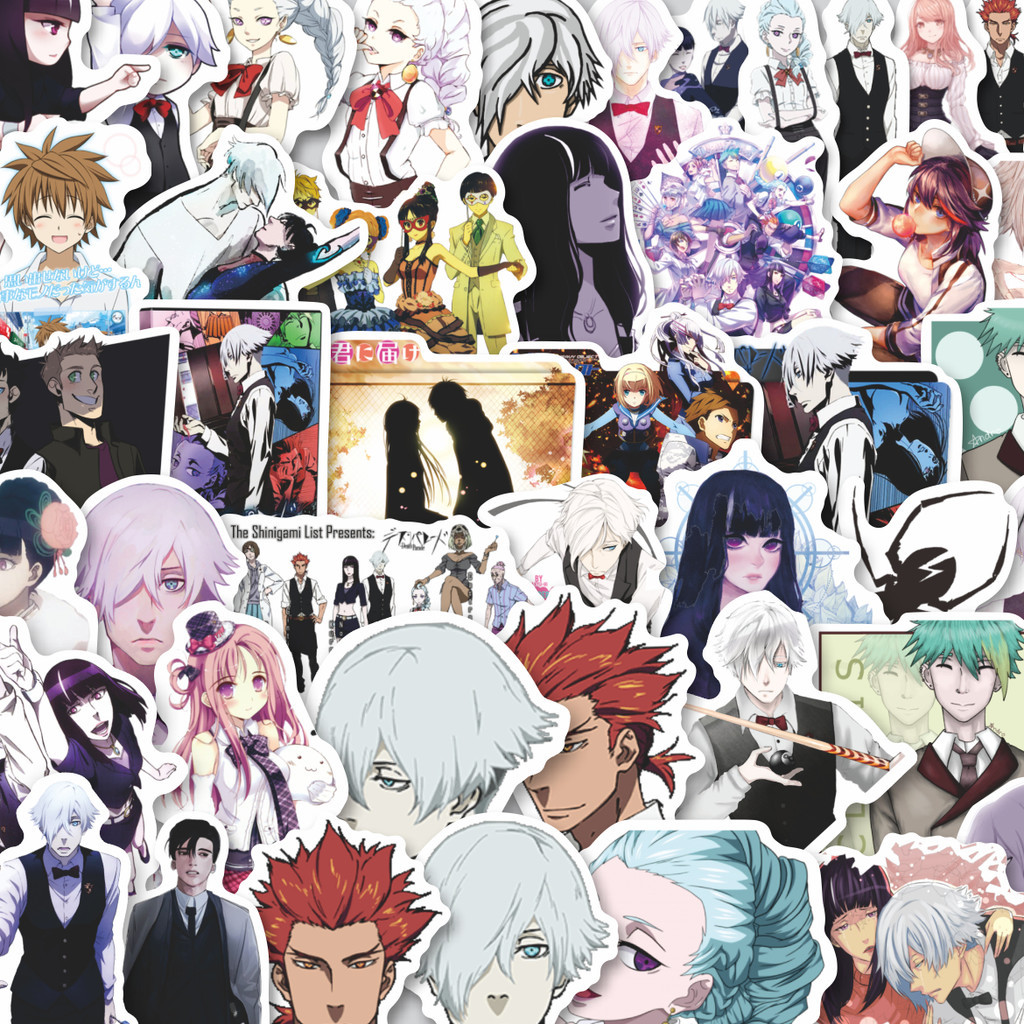 

Stiker Cutting Pack Sticker Anime Death Parade (Desu Parēdo) Isi 100Pcs Series Aesthetic Lucu Keren Untuk Koper Bahan Vynil
