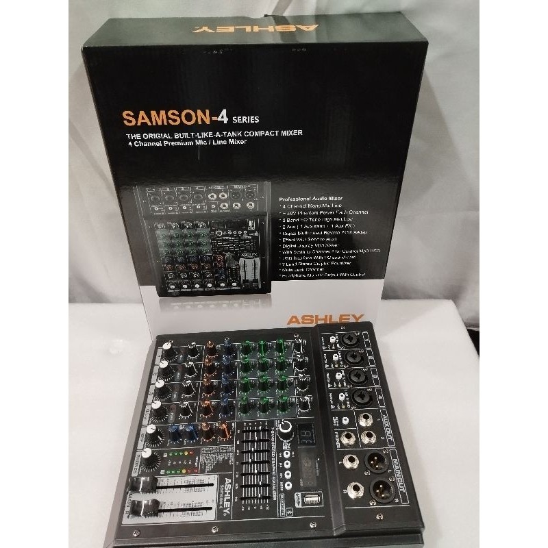 Mixer Ashley SAMSON4 / SAMSON 4 4 CHANNEL ORIGINAL ASHLEY - SOUNDCARD