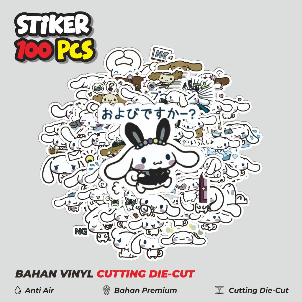

Terbaru! 50 pcs Stiker Kartun Cinnamoroll Dekorasi Lucu Kreatif untuk Notebook, Skateboard, HP