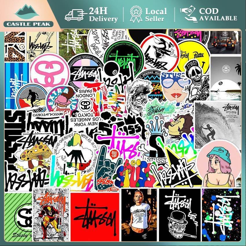 

Stiker Tahan Air 50 Lembar Pack - Stiker Huruf & Grafiti Trendy - Untuk Dekorasi Helm, Koper Tas, Laptop Notebook - Stiker Pack Kreatif