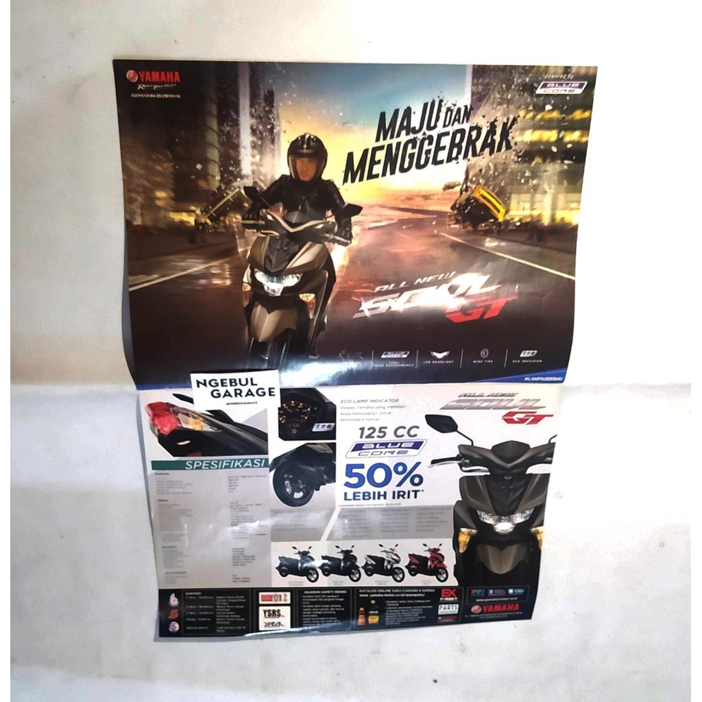 Poster Brosur SOUL GT MAJU DAN MENGGEBRAK YAMAHA