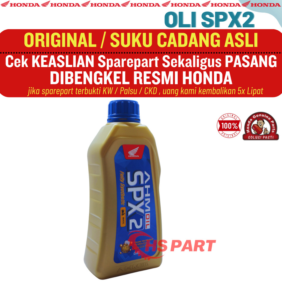 Oli Motor Honda AHM Oil SPX2 Original AHM 100%