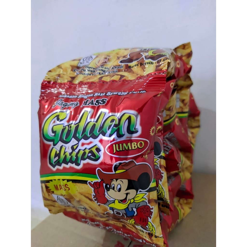 

H snack jadul potato/golden chips jumbo 1 renteng isi 10