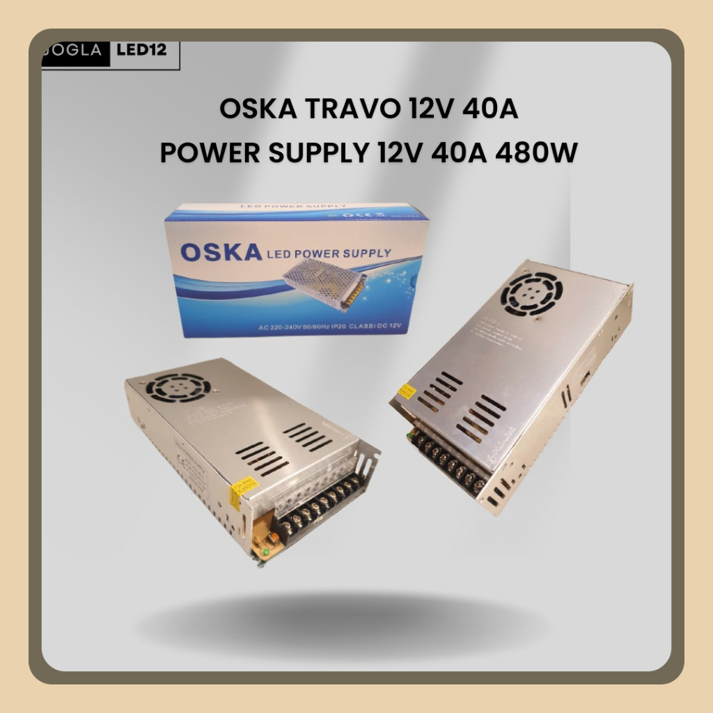 Power Supply 12V 40A / Travo 12V 40A 480W