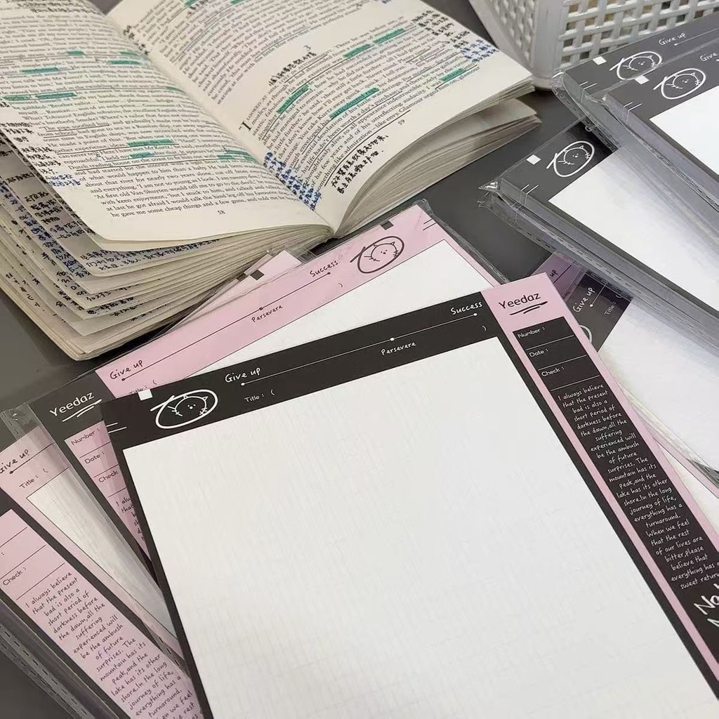 

Buku Diary B5 Aesthetic Pastel Barbie dengan Memo Pad Tanpa Lem Korea Untuk Perlengkapan Sekolah Alat Tulis