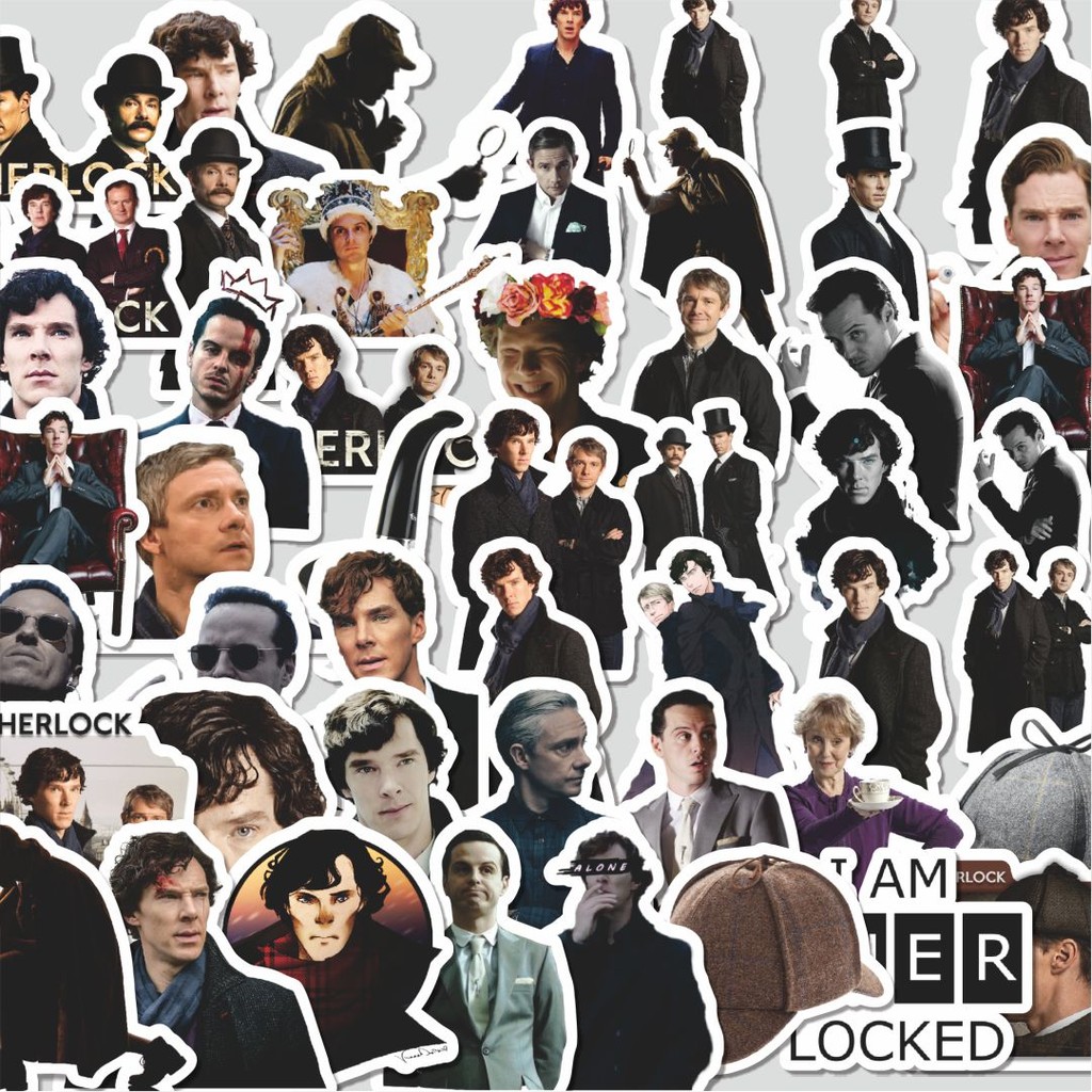 

Stiker Cutting Pack Stiker Sherlock Series Isi 100Pcs Series Aesthetic Lucu Keren Untuk Koper Bahan Vynil