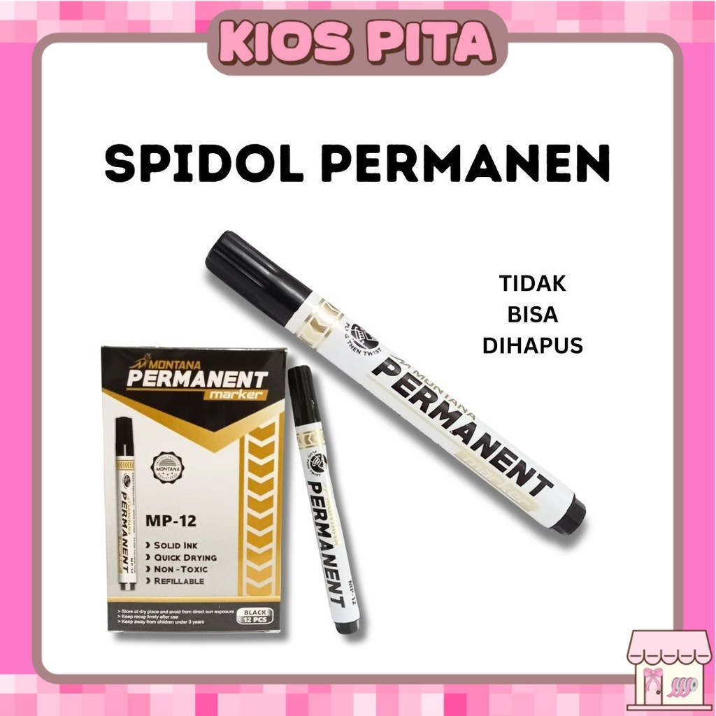 

Spidol Permanen (Tidak bisa hapus)