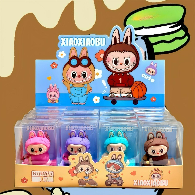 

Cute Rabbit Doll Pencil Sharpener Cartoon Soft Rubber Design Portable Manual Pencil Sharpener Student Stationery Gift