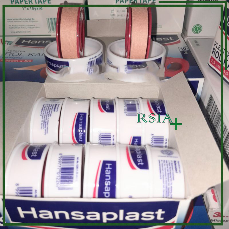 Hansaplast Roll Kain 1,25cm x 4,5m 1 Box Plester Hansaplast Roll RSIA