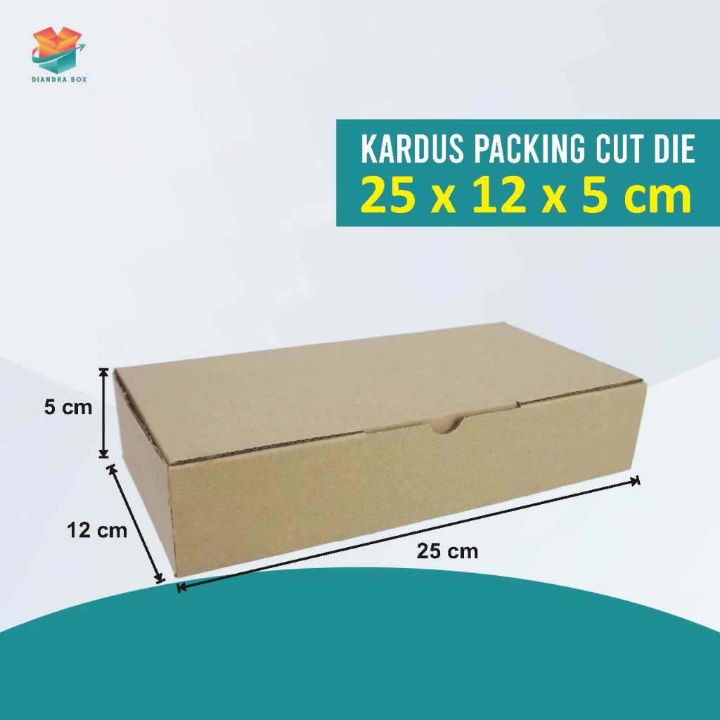 

Kardus Box Packing Hampres 25 x 12 x 5 cm | Fluteseal Big Box | Cut Die | Type Earlock System