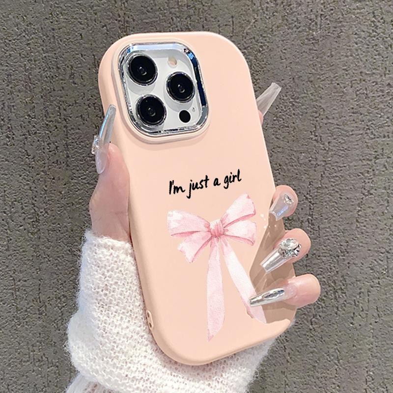 Casing Hp For Samsung A32 5G A34 M32 Oval Plating Lens Simple Bowties Silicone Case