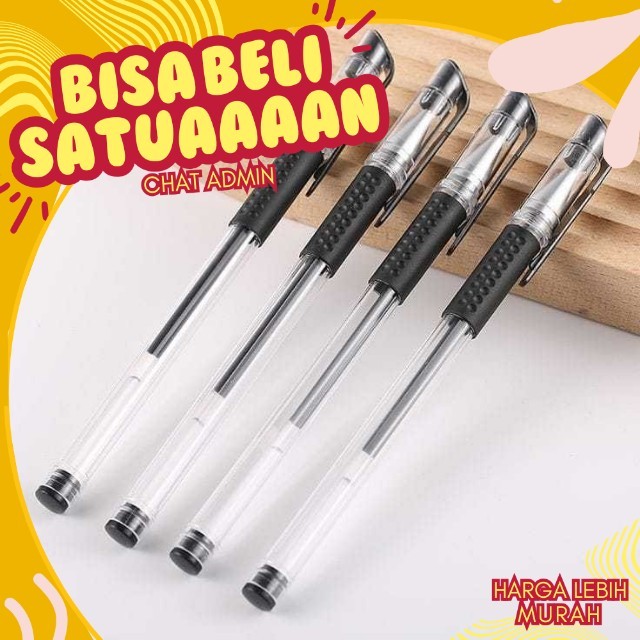 

Pen Pulpen Gel Hitam Bolpen Gel Tinta 05mm