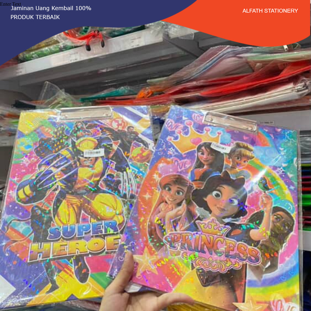 

Clip Board Gambar/ Papan Dada motif/ clipbord 2sisi