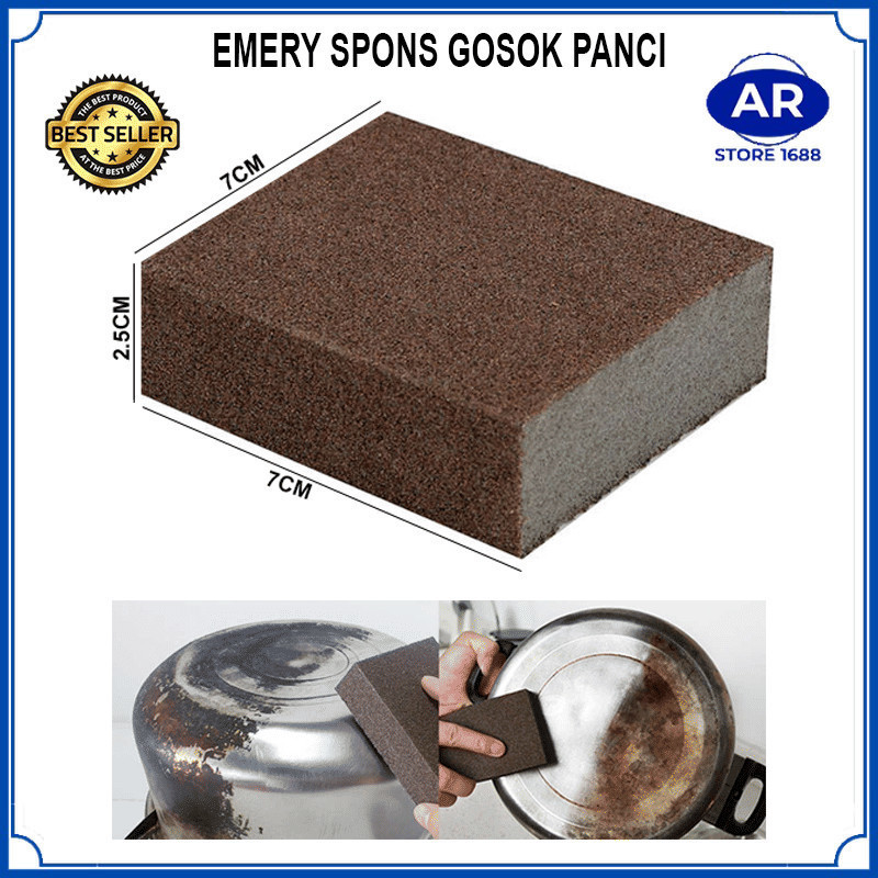 AR GROSIR EMERY SPONS PANCI / SPONS PENGGOSOK PEMBERSIH KATAN