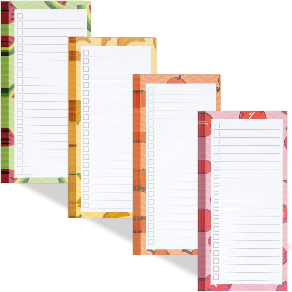 

50 Sheets Magnetic Fridge Stick Notepad Grocery Shopping List Notepads Thick Paper Magnet Pad To Do List For Refrigerator