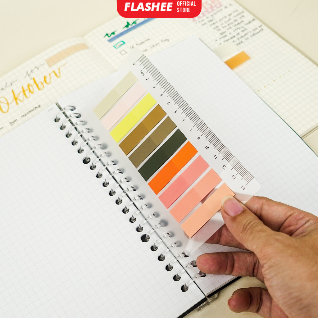 

Flashee Sticky Notes Color Memo Tempel Aesthetic Isi 10 Warna Ada Penggaris Bisa Dipasang Di Binder