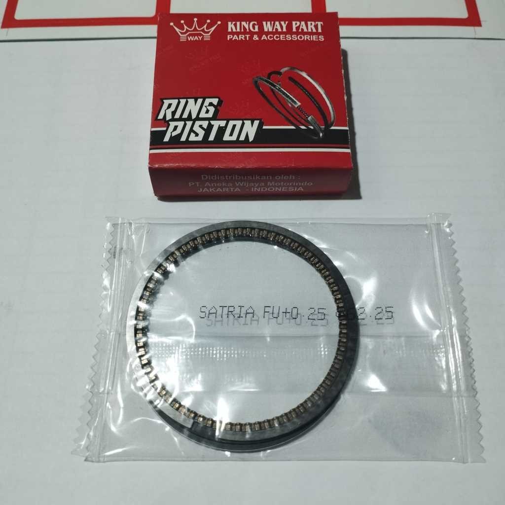 Ring Piston Seher Satria FU150 Ukuran OS Oversize 25 Ring Seher Only (AWM)