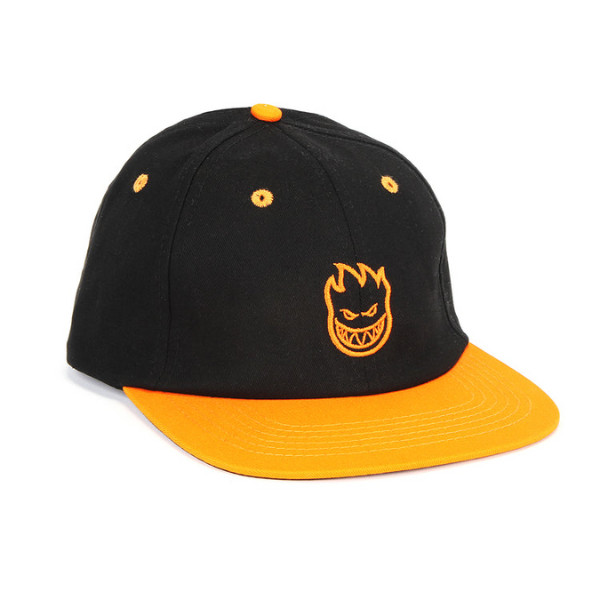 Topi Spitfire Lil Bighead Strapback Hat Black Orange