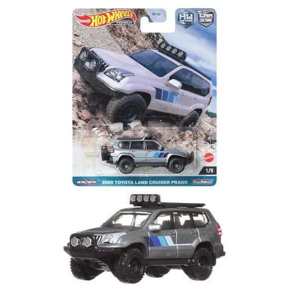 ORIGINAL HOT WHEELS HKC70 - HOTWHEELS PREMIUM 2005 TOYOTA LAND CRUISER PRADO  FREE PROTECTOR