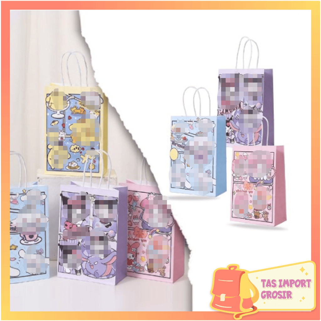 

Tas Import - 6661 Paper Bag / Tas Souvenir Ulang Tahun / Paper Bag Karakter Lucu / Tas Kado Lucu / Goodie Bag Kartun / Kantong Kertas