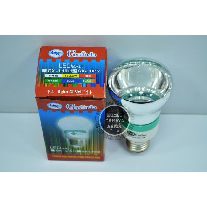 Lampu / Bola Hias / Bolham Pijar 7 Warna 1w GX-L1012 Gaxindo