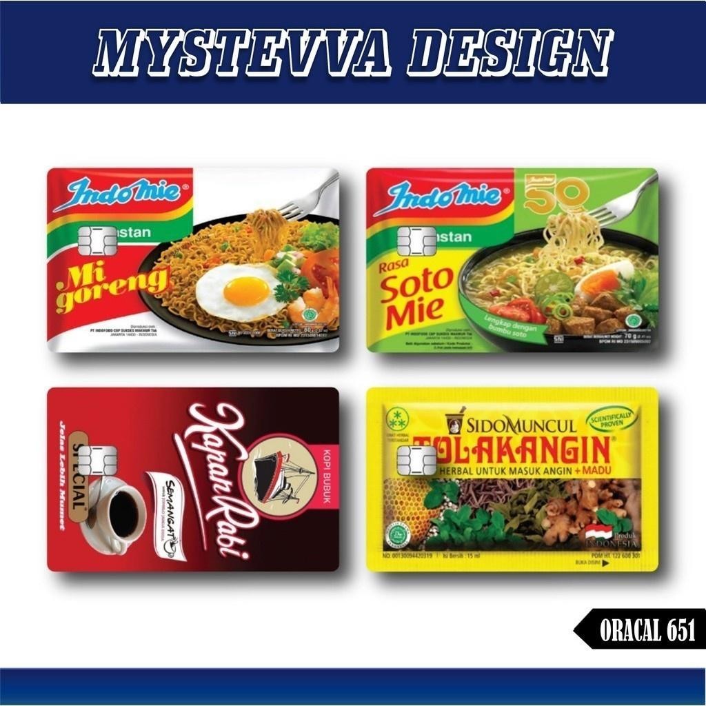 

[UNOMAX GARSKIN] Stiker Atm Brand Indomie Tolak Angin Sticker Kartu Atm Bca Bri Mandiri Debit Credit E-money E-toll Flazz Dll