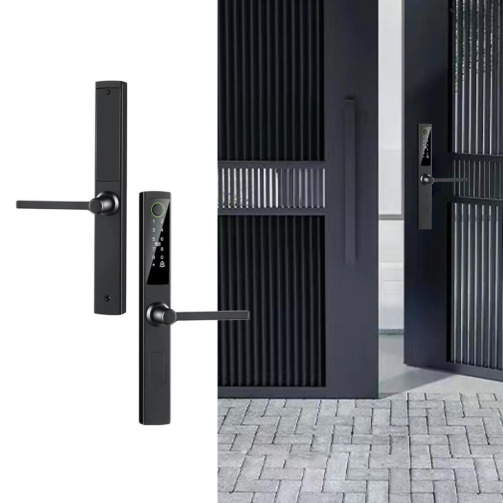 Sliding Door Smart Lock Waterproof Replace Easy to Install Fingerprint Door Lock