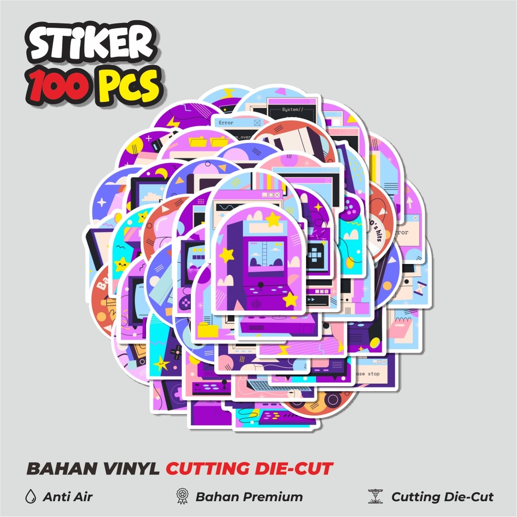 

Terbaru! 50 pcs Stiker Retro Vintage Dekorasi Lucu Kreatif untuk Notebook, Skateboard, HP