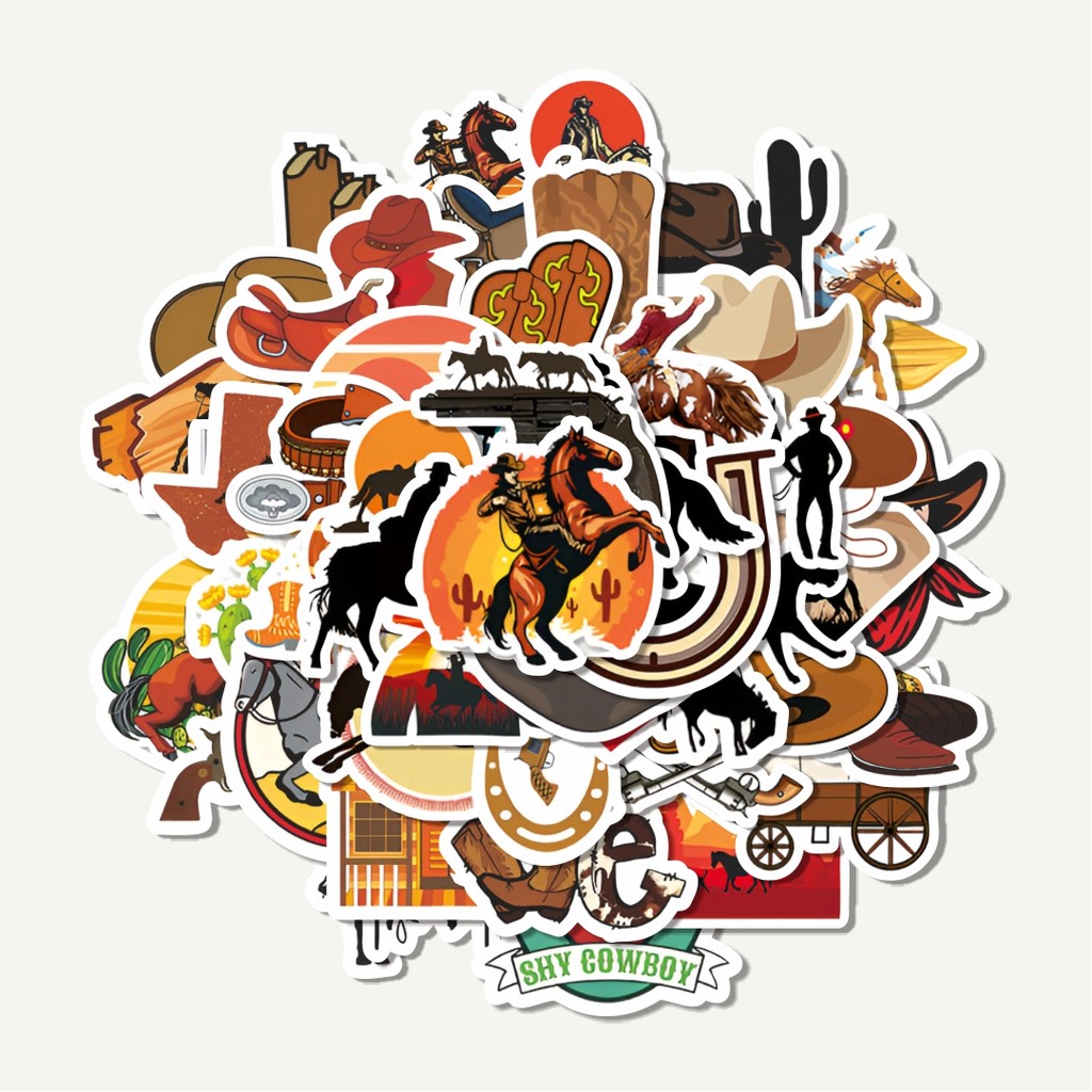 

Sticker Pack Stiker Cowboy | Sticker TUMBLR | Stiker LAPTOP KOPER HELM