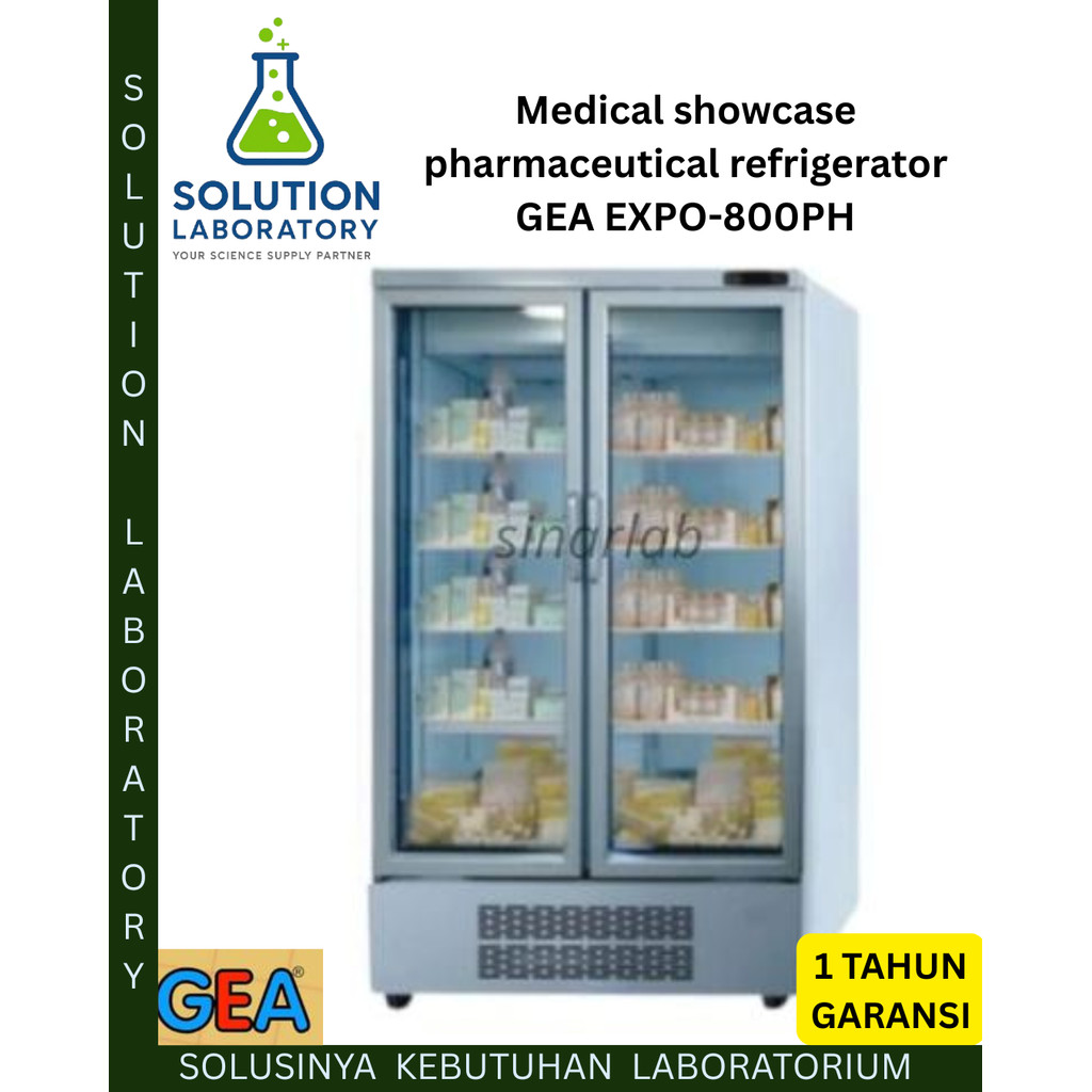 Medical showcase pharmaceutical refrigerator GEA EXPO-800PH