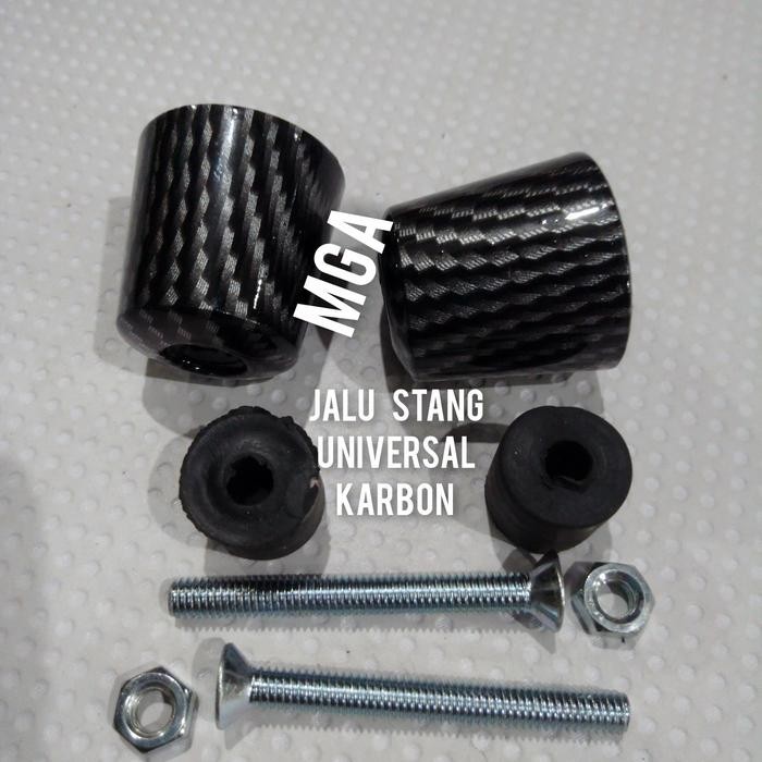 Jalu stang semua motor/motif carbon celup